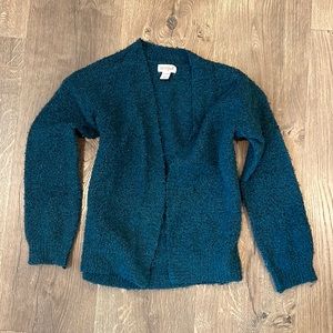Girls Cardigan Open Front Sweater